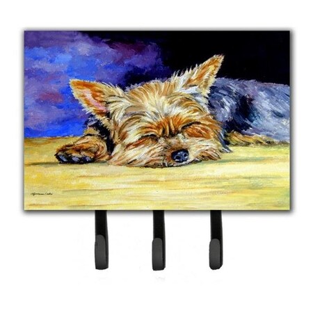 Carolines Treasures Carolines Treasures 7357TH68 Yorkie Taking A Nap Leash & Key Holder 7357TH68
